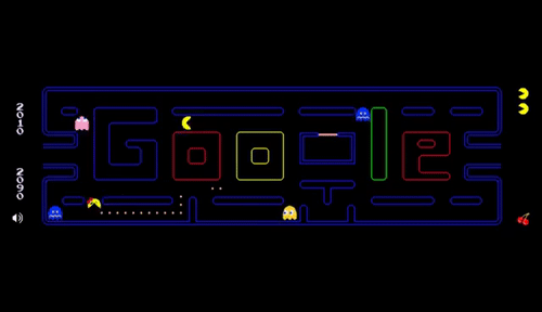 doodle de Pacman gif
